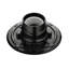 Bride de base sans joint en caoutchouc, compatible avec les accessoires d'installation - 16,5 cm L x 16,5 cm l x 6,6 cm H - ABS - Caniveau de douche linéaire - Noir mat