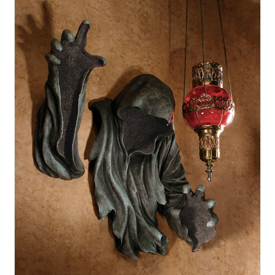 The Creeper Gothic Grim Reaper Wall Sculpture Design Toscano