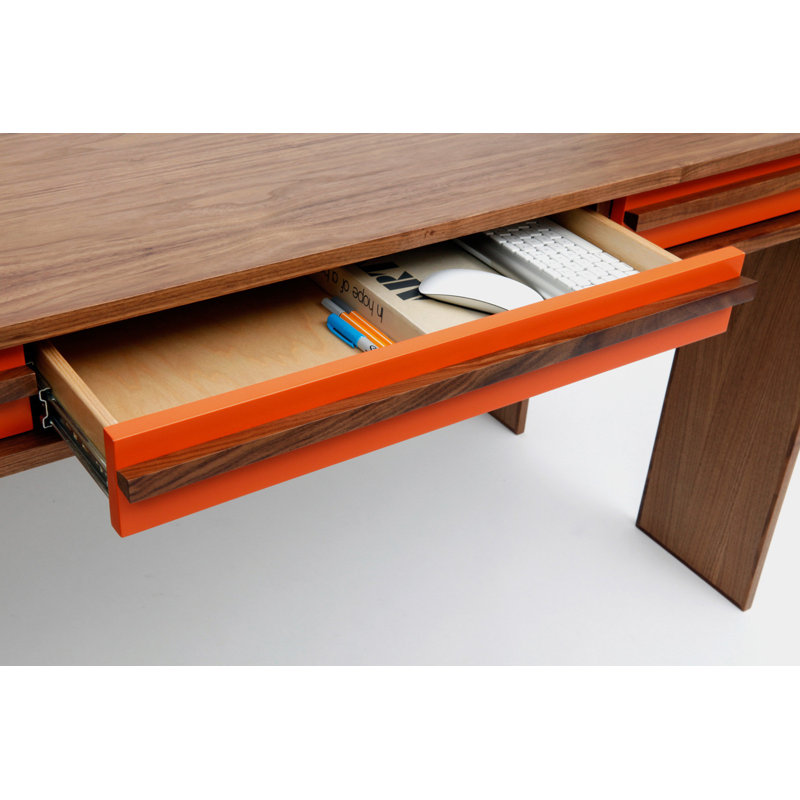 Writing Desk, Brown/Orange