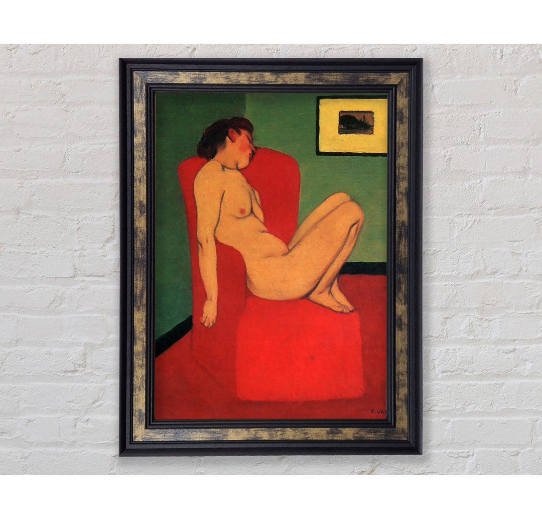 Felix Vallotton Nude In A Red Armchair - Single Picture Frame Art Prints