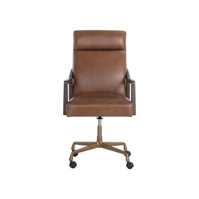 Collin Leather Swivel Office Chair