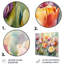 Jardin des tulipes - art mural en métal tulipe-2065497718