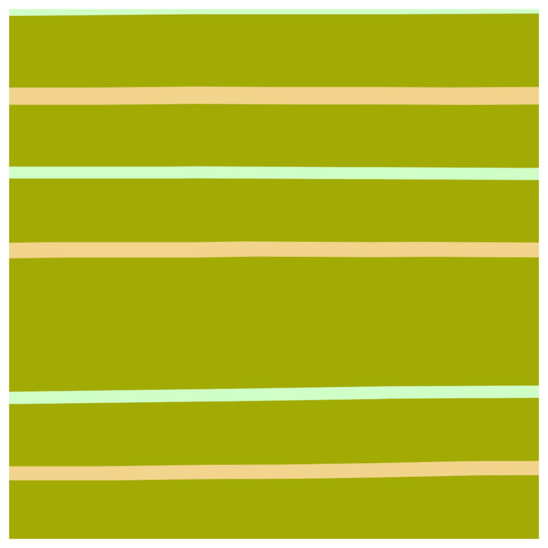 Couvertures à rayures horizontales vert olive, L 50 po x H 60 po