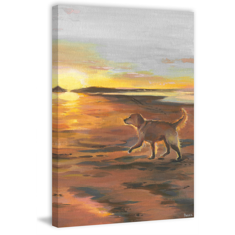 Follow The Sunset by Parvez Taj - Wrapped Canvas Painting, 38cm H x 25cm W