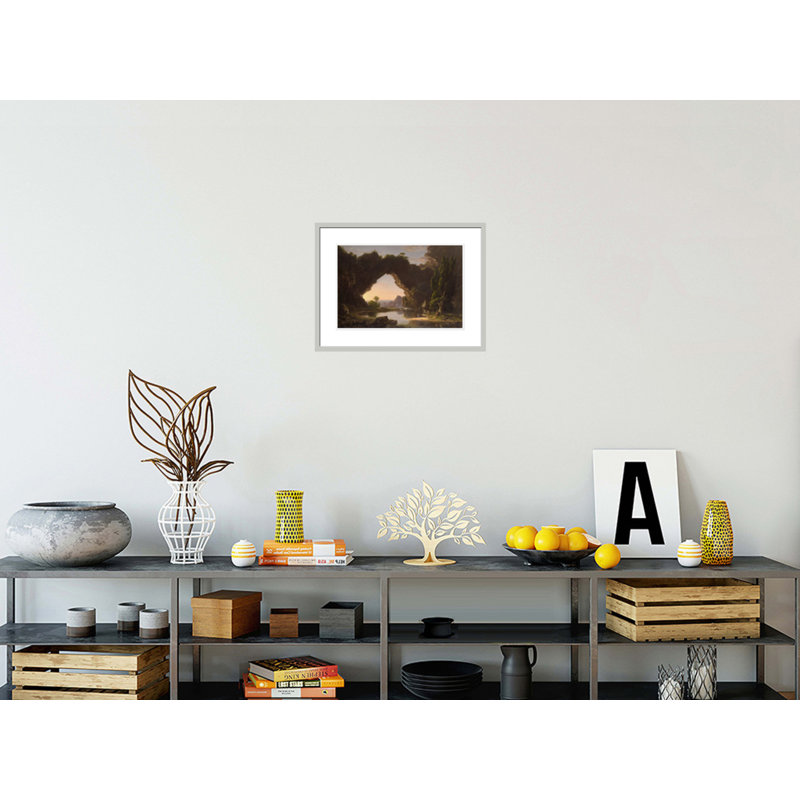 «Evening in Arcadia» par Thomas Cole, impression giclée sur cadre, H 16,34 po x l 21,75 po
