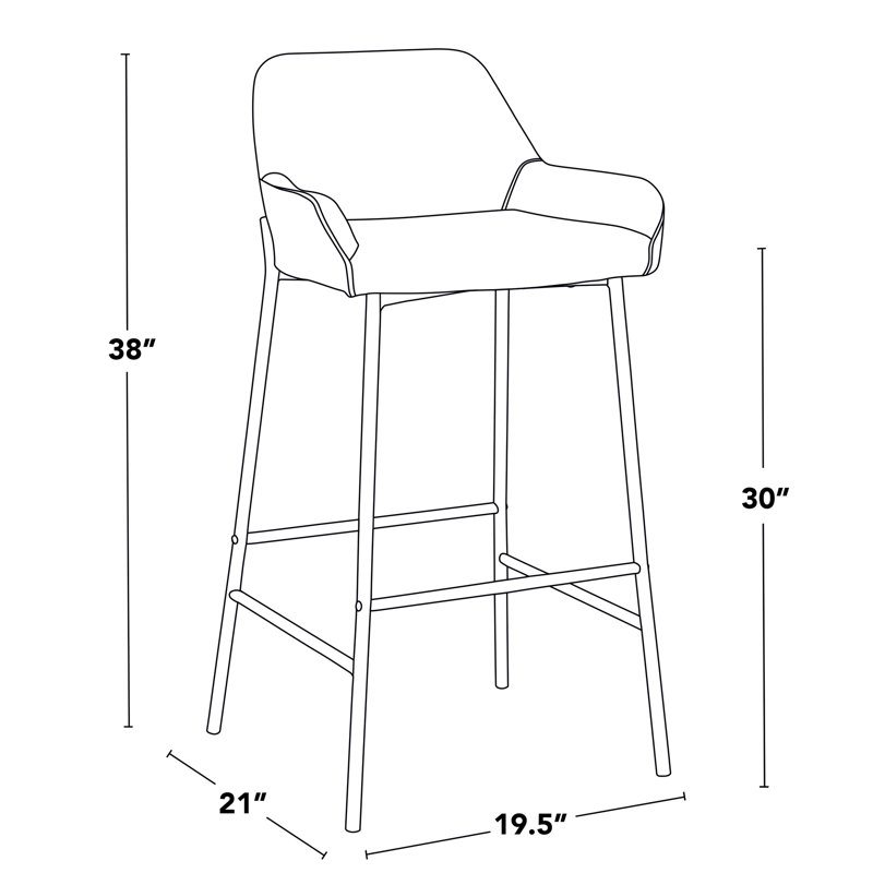 Tabouret de bar à hauteur fixe