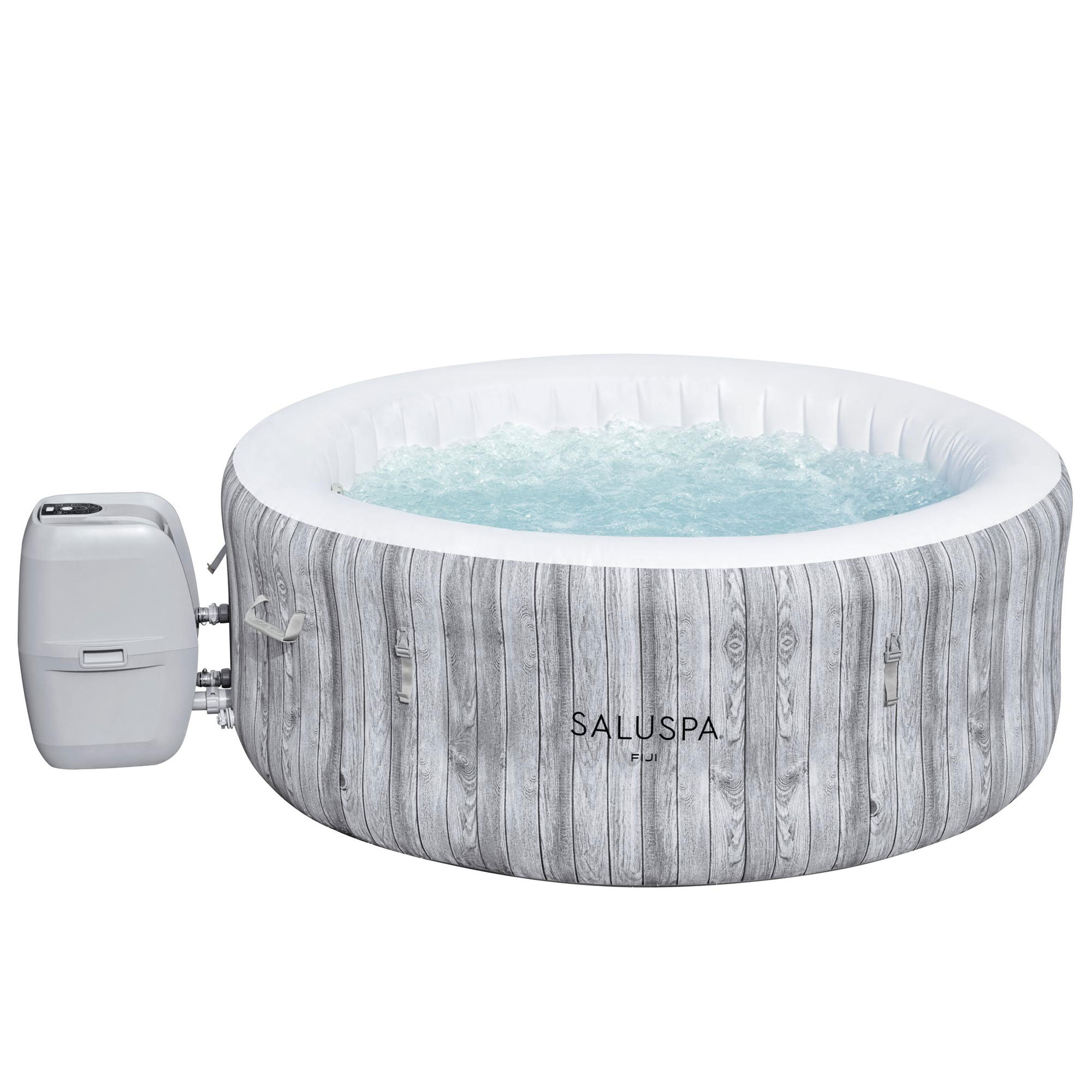 Bestway Fiji SaluSpa 2-4 Person Inflatable Round Hot Tub with 120 AirJets,  Grey u0026 Reviews - Wayfair Canada