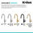 KRAUS Oletto Single Handle Pull Down Kitchen Faucet with QuickDock Top Mount Installation Assembly-2106730851