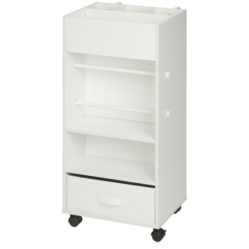 Rische 33.74'' H x 17.95'' W Utility Cart with Wheels