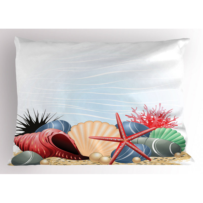 Starfish Polyester Sham Set, Twin