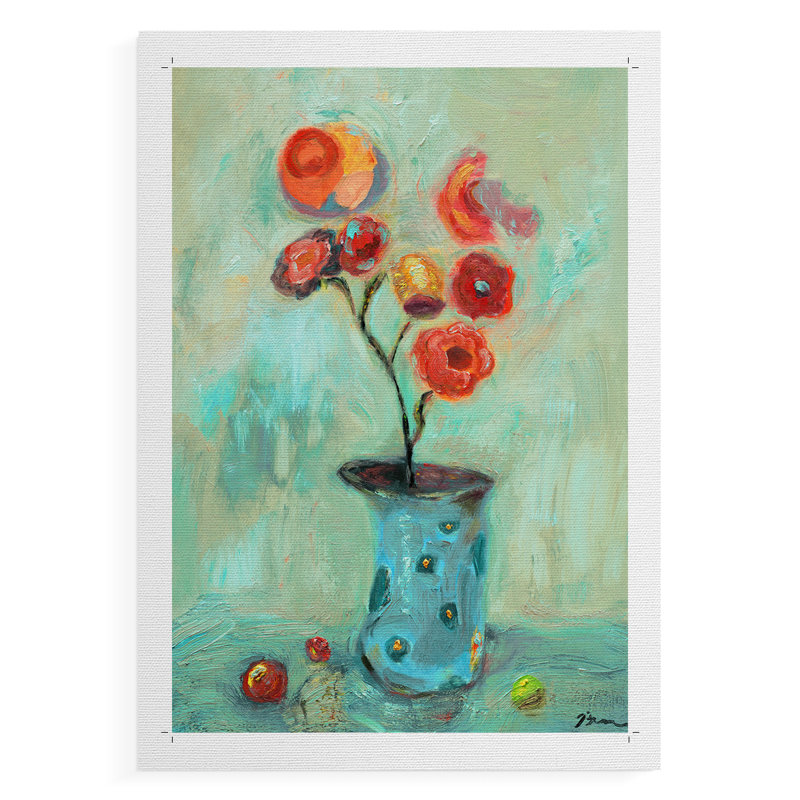 Orange orange - Impression sur toile seulement - NON-CADRE, H 48 po x l 32 po