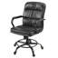 Chaise de travail rétro en similicuir brun-778236649