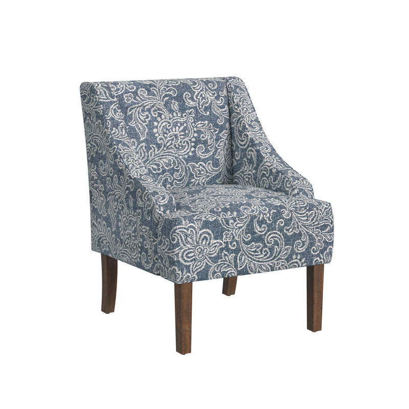Fauteuil d'appoint Adona, Denim jacobin 100% polyester