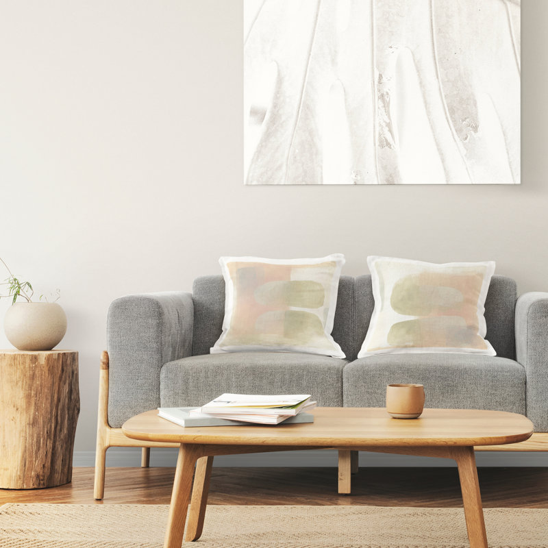 Coussin décoratif Stupell Industries Neutral Oblong Shapes par June Erica Vess