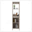Armoire à linge St. Clair, deux tablettes intérieures, deux tablettes ouvertes, une porte-720189731