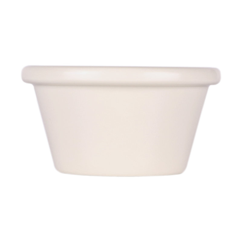 Elite Global Solutions Melamine Condiment Server, Vanilla, 1.63" H x 3" W x 3" D