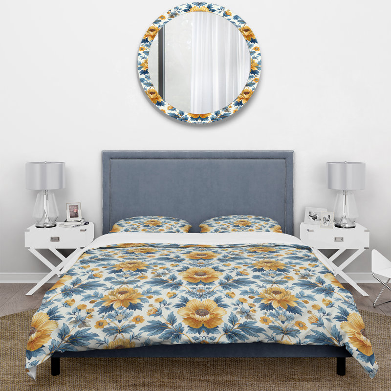Ensemble de housse de couette Country, Housse de couette simple + 2 taies décoratives st