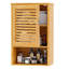 Armoire de salle de bain murale en bois massif Jostun