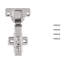 Concealed Soft Close Hinges Full overlay Frameless Soft Close - Polished Nickel - Cabinet Door Hinges-125397169