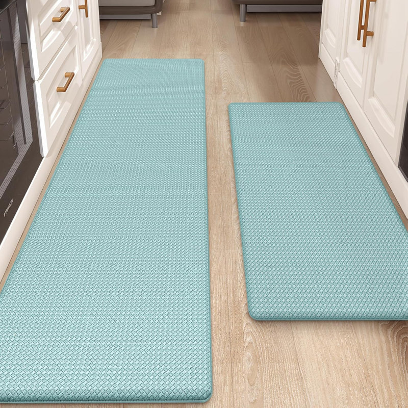 Water Resistant Anti-Fatigue Non-Skid Kitchen Mat, Blue