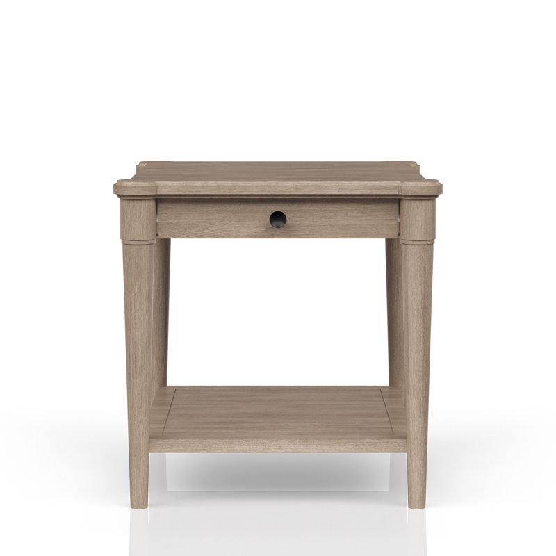 Table de bout avec tiroir de rangement, Sable