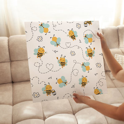 Animaux, abeilles, reproduction d'art moderne sans cadre