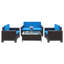 Finnmark 4 - Person Patio Conversation Set with Cushions-1341579309-1341579336