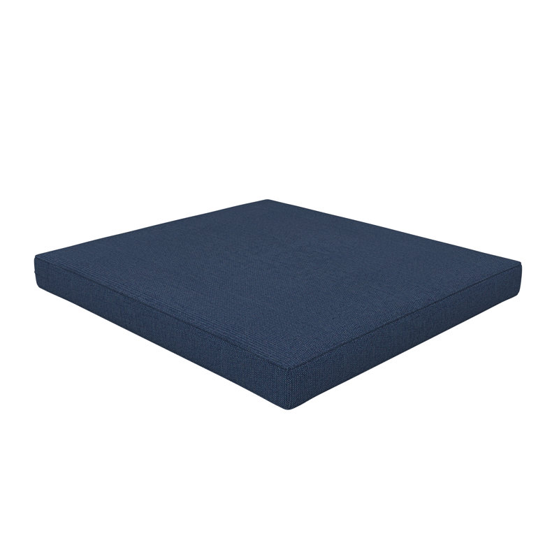 Sunbrella® Outdoor Ottoman Seat Cushion, 20" W x 22" D, Spectrum Indigo