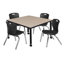 Ensemble de table de salle à manger et de chaises Kee-73412831-73412833-93832724