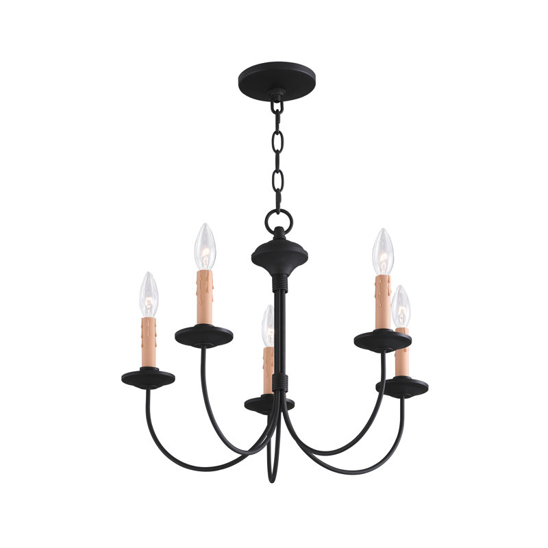 Lustre classique / traditionnel à 5 lumières de style bougie Analysia