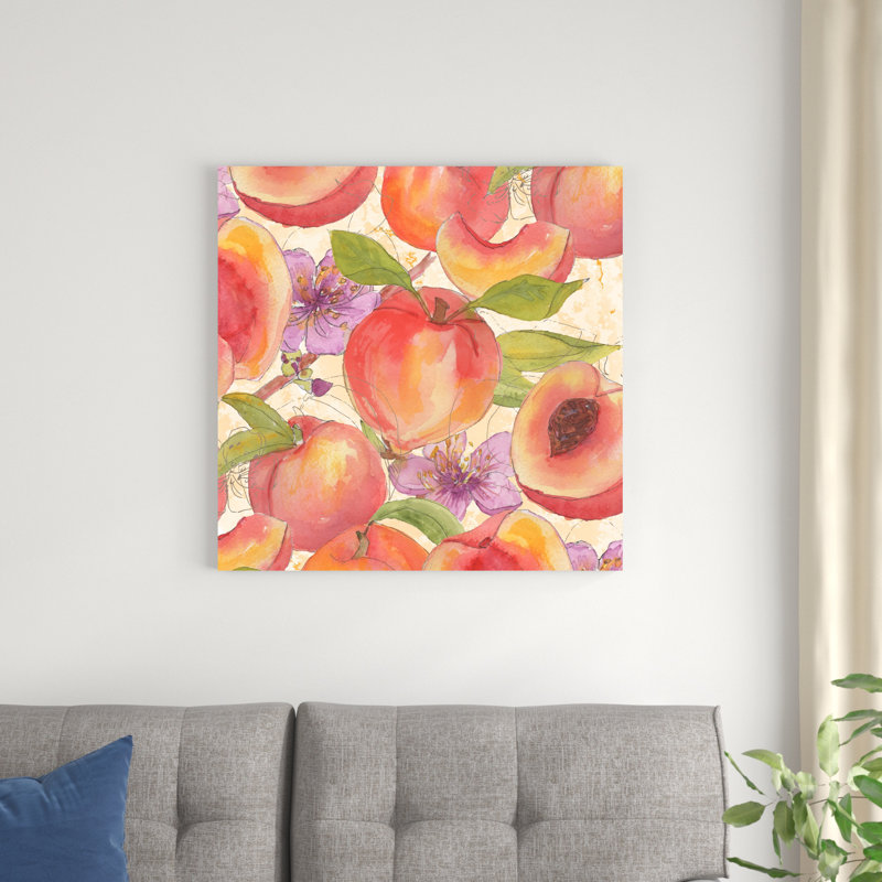 Mélange de pêche I, H 30 po x l 30 po x P 1,25 po