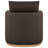 Bobbi Genuine Leather Swivel Armchair-125493123