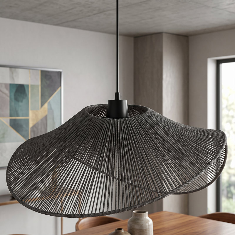 Lustre spectaculaire en dôme gris 1 lumière