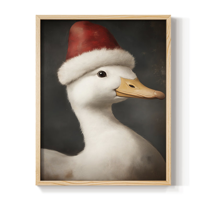 «Christmas Holiday Art», série 2-CX, reproduction encadrée - bois massif, Naturel, H 15 po x l 12 po