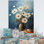 Bouquet de marguerites blanches - sérénité - décoration murale marguerites