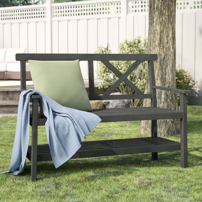 Elodie Wooden Garden Bench by Alcott Hill