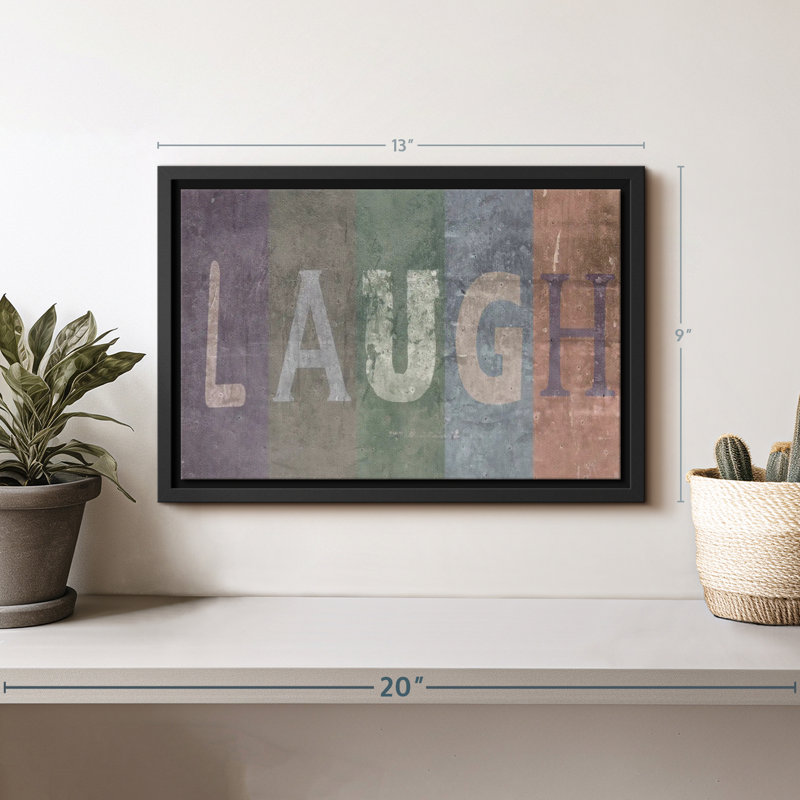 Impression sur toile Laugh, H 9 po x l 13 po