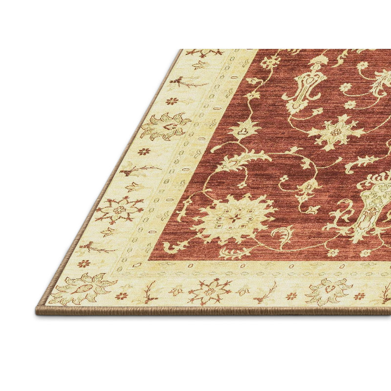 Tapis décoratif multicolore à motif abstrait, Rectangle 5 pi x 7 pi