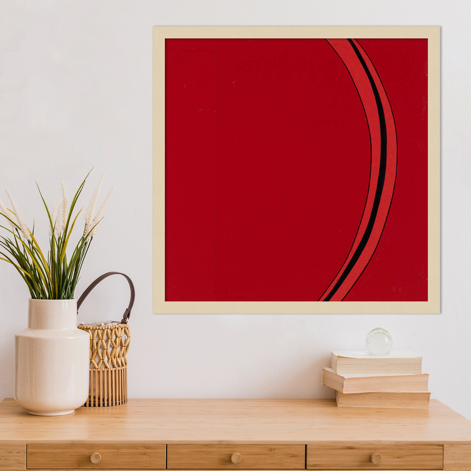 Segment Print by Alex Dunn, 21" H x 21" W, Brown