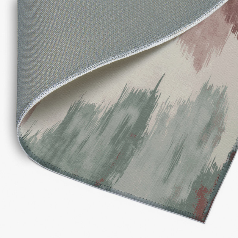 Watercolor Gray Indoor and Outdoor Area Rug, Rectangle 2' x 3'