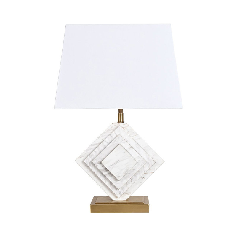 Nero 22'' White/Gold Table Lamp