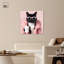 Visage de chat au repos, reproduction d'art sur toile par Art Remedy-107780599-107780592