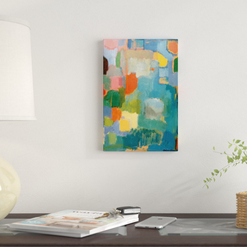 «Color Essay in Turquoise», reproduction sur toile, H 26 po x l 18 po x P 1,5 po