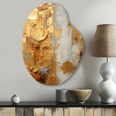 Geralyn - Abstract Painting Pear Shape Assymterical Metal Wall Art