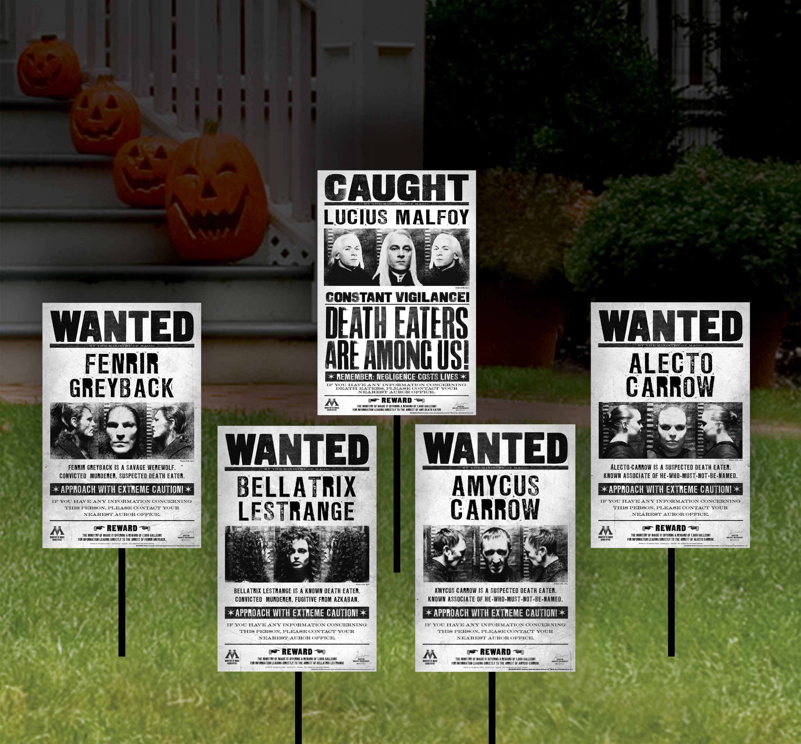 NA Harry Potter Harry Potter Wanted Signs Lawn Decor