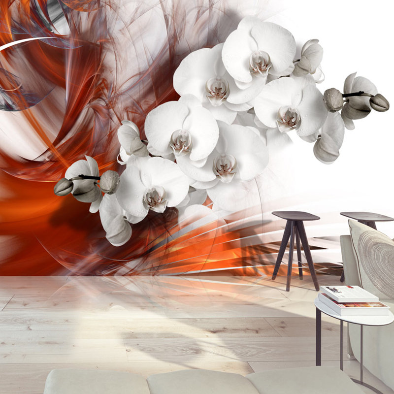Orchid Semi-Gloss Paste the Wall Mural, 280cm x 400cm, White