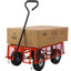 Chariot de jardin en acier, côtés amovibles en maille d'acier, 3 pieds cubes, capacité de 550 lb-126743769