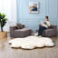 Canapé modulaire moderne 2 places en chenille gris