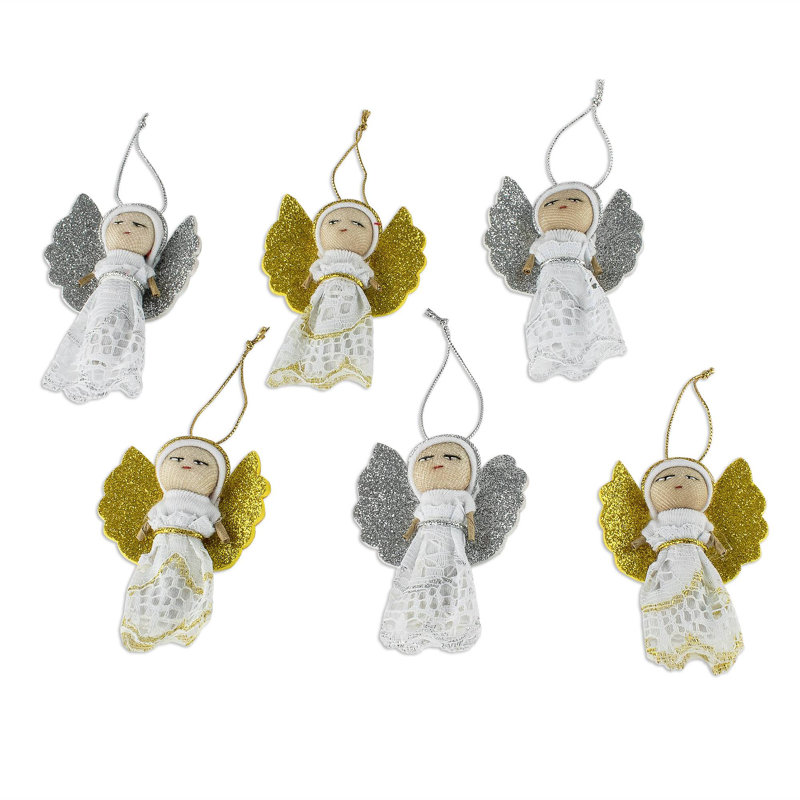 Ensemble d'ornement 6 pièces Lacy Angels