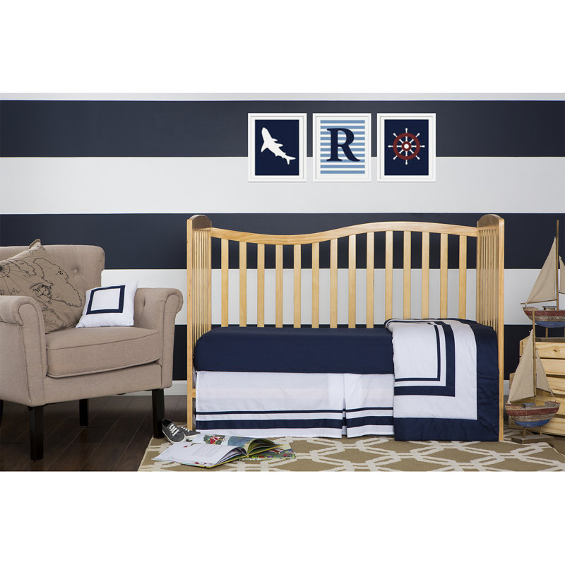 Natural Pinewood 5-in-1 Convertible Crib with Adjustable Mattress Heights